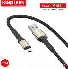 CÁP USB RA MICRO USB 3.1 1M Kingleen (Cáp ĐT)