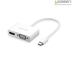 Cáp Chuyển TYPE-C RA HDMI+VGA Ugreen 30843 VAT