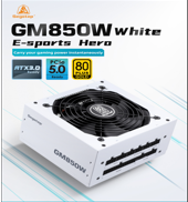 NGUỒN MÁY TÍNH SEGOTEP GM850W 80 PLUS GOLD PCIE 5.0 ATX 3.0 WHITE
