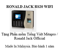 Máy Chấm Công RONALD JACK RS20 WIFI (Chưa vat)