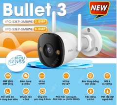 Camera IMOU IPC-S3EP-3M0WE 3.0MP 2K (Full màu,hú còi,Wifi/Thẻ nhớ) VAT