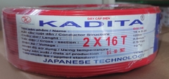 Dây điện KADITA 2X16 100M (Đồng Nguyên Chất)