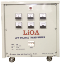Biến áp đổi nguồn hạ áp LiOA 8KVA - 3K800M2DH5YC 3 Pha (Cách Ly)