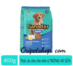 Thức Ăn Ganador Puppy 400g ( Cho Chó con Vị Trứng Và Sữa)