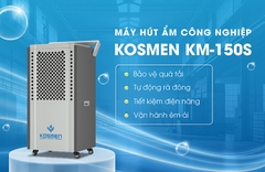 MÁY HÚT ẨM CÔNG NGHIỆP KOSMEN KM-150S (Phù hợp không gian 120 - 200m2)