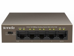 Switch Poe Tenda TEF1105P-4-63W 5-Port 10/100Mbps PoE