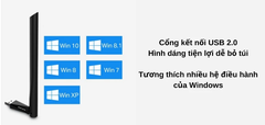 USB Wifi Mercusys MU6H băng tần kép AC650 Thương hiệuMercusys