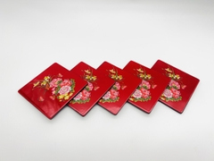 SƠN MÀI MỸ NGHỆ - LÓT LY SƠN MÀI - HOA