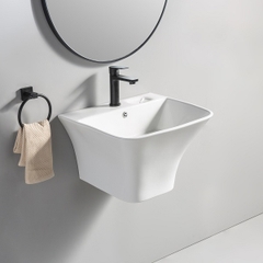 Lavabo Nguyên Khối Treo LWB09 Trắng