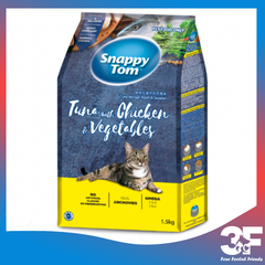 Thức Ăn Hạt Viên Cho Mèo Snappy Tom - Bao 1,5 Kg