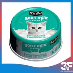 Pate Cho Mèo Thịt Lon Sữa Dê Kit Cat Goat Milk Gourment - Lon 85G