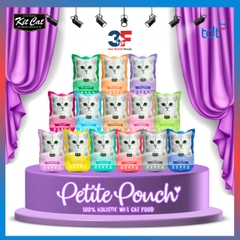 Pate Mèo Kit Cat Petite Pouch Gói 70g - Thức ăn ướt cho mèo kén ăn, dinh dưỡng, thơm ngon, nhiều hương vị, tiện lợi