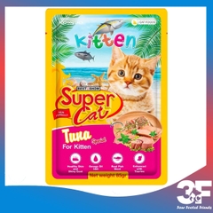 Pate Super Cat Dành Cho Mèo Con Và Mèo Trưởng Thành Gói 85gr