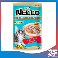 Pate Nekko Gravy Cho Mèo Trưởng Thành Từ 6 Tháng Tuổi Gói 70gr