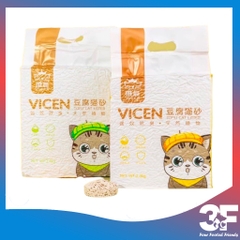 Cát Đậu Nành Cho Mèo Vicen Túi 6L - 2,4Kg