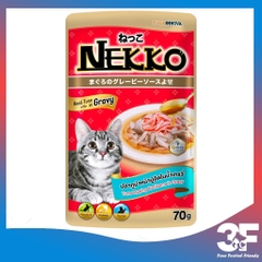 Pate Nekko Gravy Cho Mèo Trưởng Thành Từ 6 Tháng Tuổi Gói 70gr
