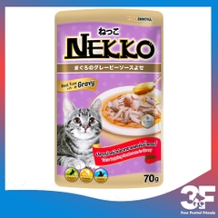 Pate Nekko Gravy Cho Mèo Trưởng Thành Từ 6 Tháng Tuổi Gói 70gr