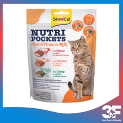 Bánh Snack Gimcat Nutri Pockets Mèo Có Nhân Gói