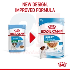 Pate Thức Ăn Ướt Dành Cho Chó Con Giống Nhỏ Royal Canin Mini Puppy Dạng Sốt - Gói 85gr