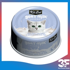 Pate Cho Mèo Thịt Lon Sữa Dê Kit Cat Goat Milk Gourment - Lon 85G