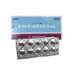 MOCHIDA- Viên đặt âm đạo Estriel Vaginal 0.5mg (vỉ 10 viên)