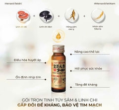 MENARD - Nước tăng lưc Sâm Linh Chi (10x50ml)