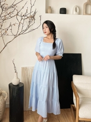 Đầm Maxi Nhún Vải Xô Muslin - D10087/3