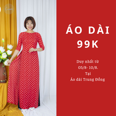 Chương trình tri ân khách hàng mua áo 99K tại shop Áo dài Trung Đồng