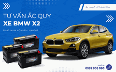 Tư vấn ắc quy xe BMW X2: Bảng giá và thông số kỹ thuật