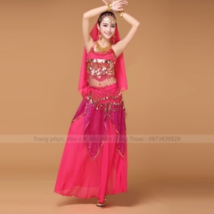 Trang phục múa Ấn Độ người lớn mẫu Váy kết hợp Áo yếm