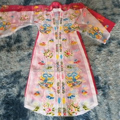 Áo hầu đồng Cô Bơ - hầu giá các Thánh Cô họa tiết thêu tay chỉ ngũ sắc cực đẹp