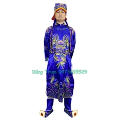 Trang phục Táo Quân vải phi bóng đầy đủ chi tiết màu sắc