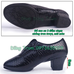 GIÀY KHIÊU VŨ OXFORD CAO CẤP HỌA TIẾT VÂN ĐÁ 5CM NHẢY DANCESPORTS SIÊU ĐẸP KV27
