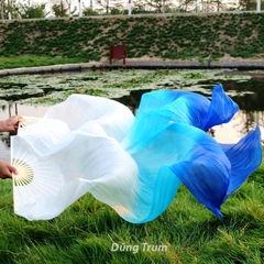 Quạt múa dài 3 màu tua dài cực mềm mại và đẹp