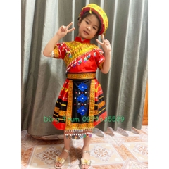 Trang phục dân tộc Mèo trẻ em kích thước mầm non tiểu học cực đẹp