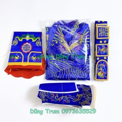 Trang phục Táo Quân vải phi bóng đầy đủ chi tiết màu sắc