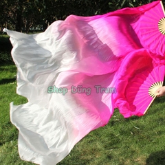 Quạt múa dài 3 màu tua dài cực mềm mại và đẹp