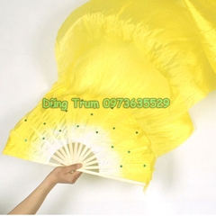 Quạt múa 1m5 dải lụa dài 1 màu biểu diễn văn nghệ