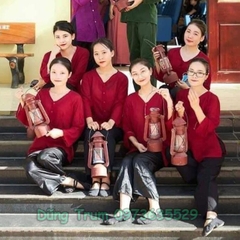 Áo bà ba Combo 10 bộ biểu diễn, bộ quần áo nông dân