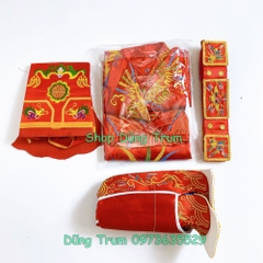 Trang phục Táo Quân vải phi bóng đầy đủ chi tiết màu sắc