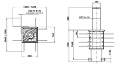 Cột chắn xe chống khủng bố XPASS B 275/800