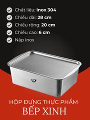 HỘP ĐỰNG THỰC PHẨM INOX BẾP XINH