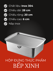 HỘP ĐỰNG THỰC PHẨM INOX BẾP XINH