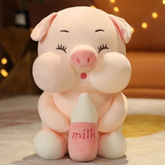 Gấu bông heo ôm bình sữa siêu dễ thương