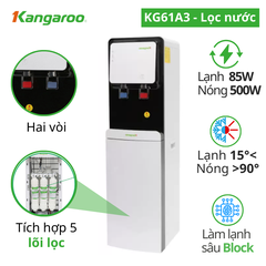 Cây nóng lạnh lọc nước RO KG61A3 - 5 lõi, 10L/h