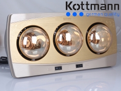 Đèn Sưởi Nhà Tắm Kottmann K3BH 3 Bóng Treo Tường (825W - BH 3 năm)