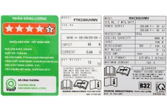 Điều hòa Daikin 1 chiều 20.500BTU inverter FTKC60UVMV