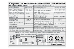 Máy lọc nước Hydrogen KG10A4 - Nóng, Lạnh (Block), 20Lít/h