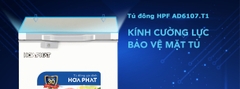 Tủ đông Hòa Phát 107 lít mặt kính - dàn Đồng - HPF AD6107.T1