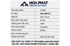 Tủ mát Hòa Phát 242 lít HSC 600F1R1